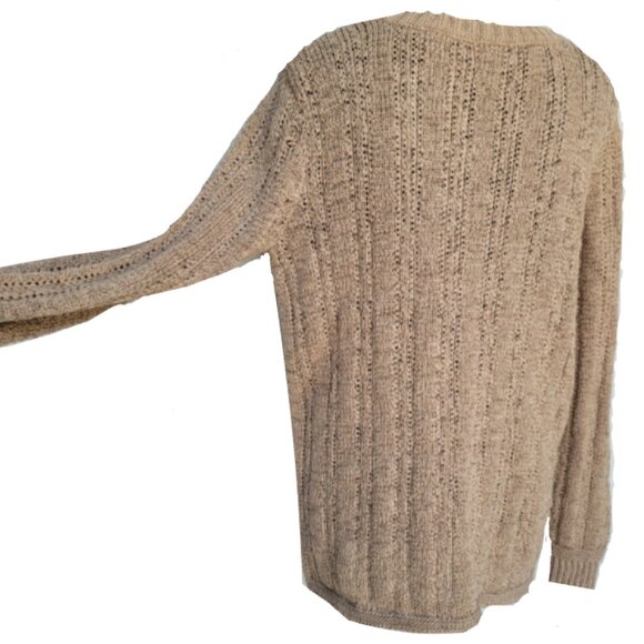 Brand New Jones New York Signature Cotton-Blend Cable Knit V-Neck Sweater - Picture 5 of 12